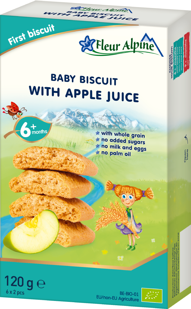 First soluble biscuit With Apple Juice from 6 months