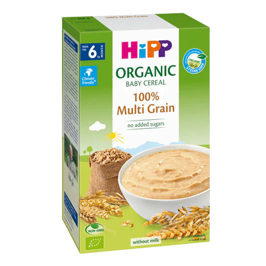 HiPP Organic 100% Multi Grain Cereal from 6 months (200g) 2 Boxes